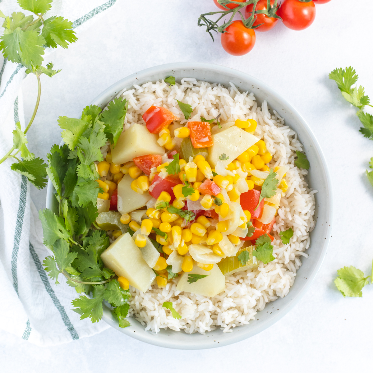 Easy Vegan Corn Chowder