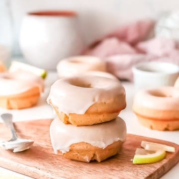 A stalk of two donuts.