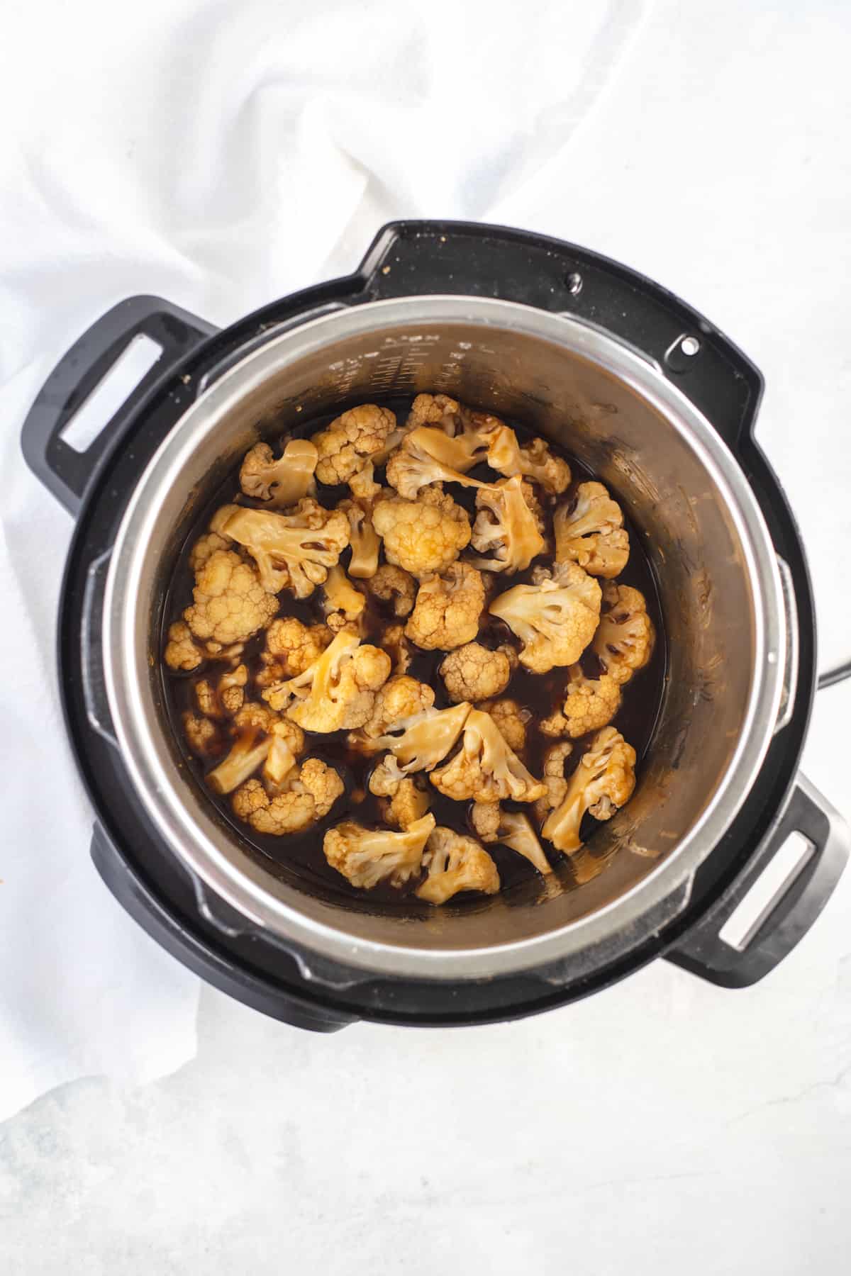 Cooked Cauliflower in the Instant pot