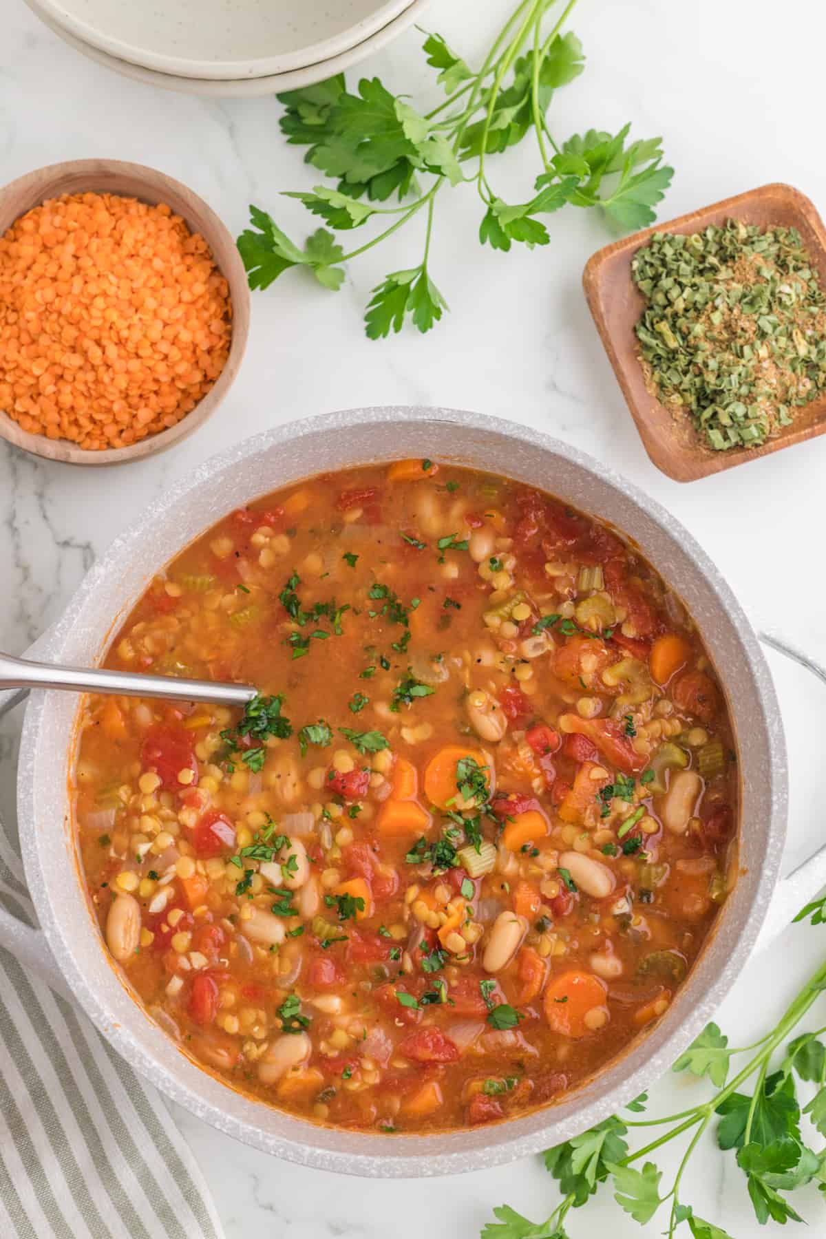 Mediterranean Lentil Soup