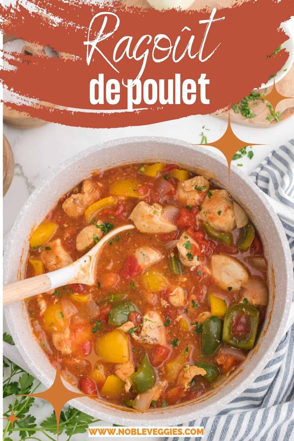 Menu Ragout Ragoût de Poulet