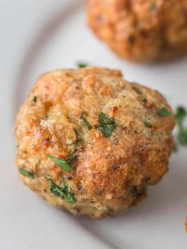 Air Fryer Chicken Meatballs