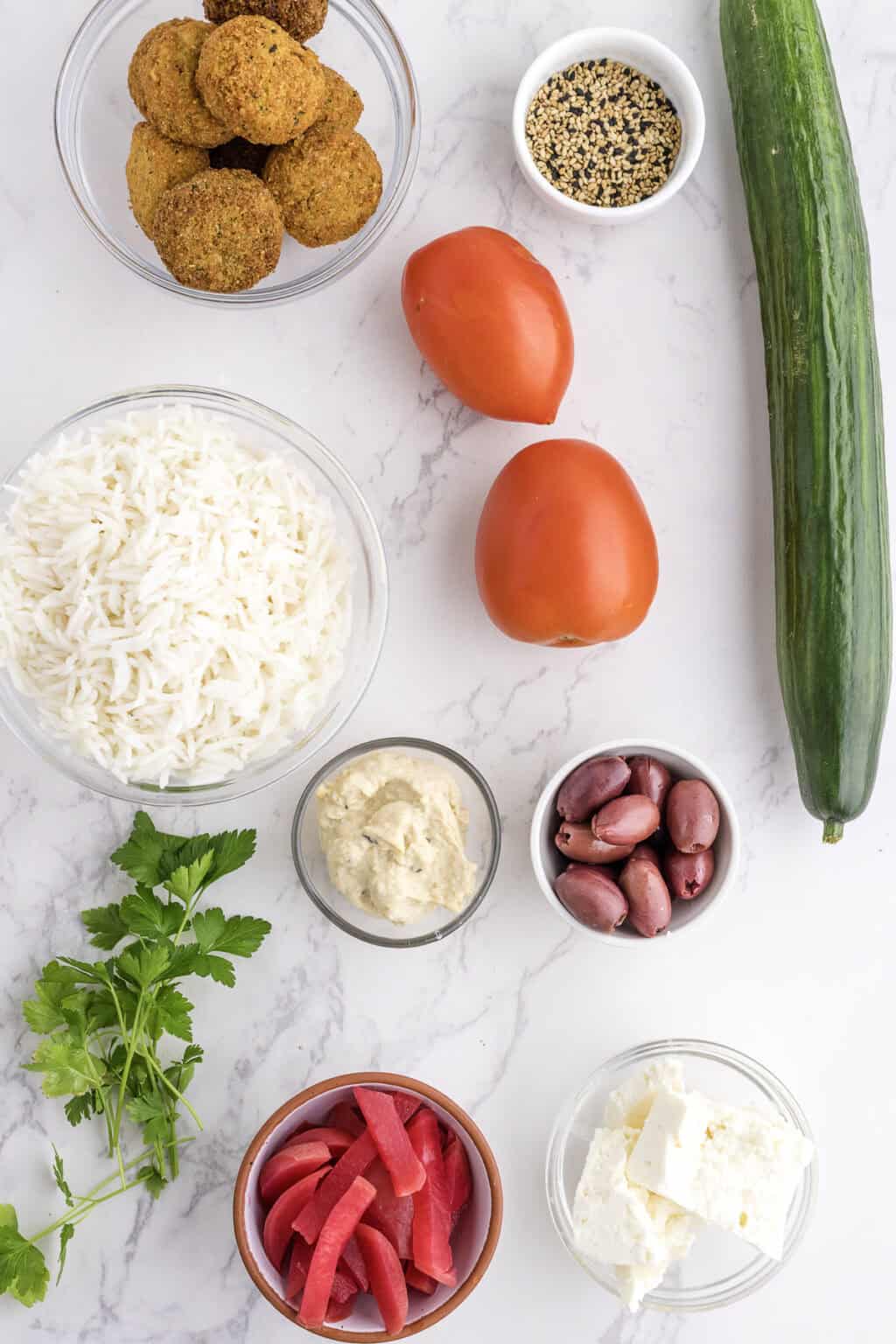 Falafel Rice Bowl (Easy 15-Minute Recipe)
