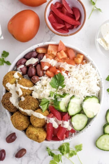Falafel Rice Bowl (Easy 15-Minute Recipe)